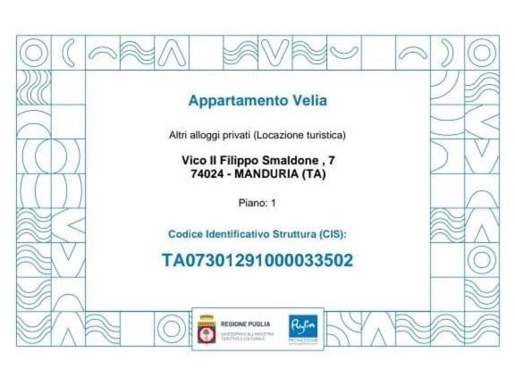 Appartamento Velia Manduria Exterior foto